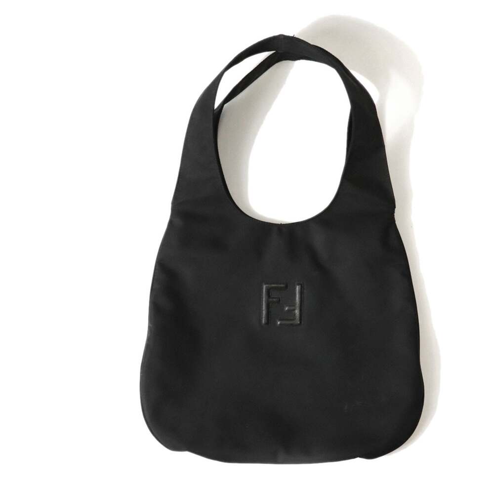 Fendi Vintage Ff Flat Hobo Nylon Large #311049F46B